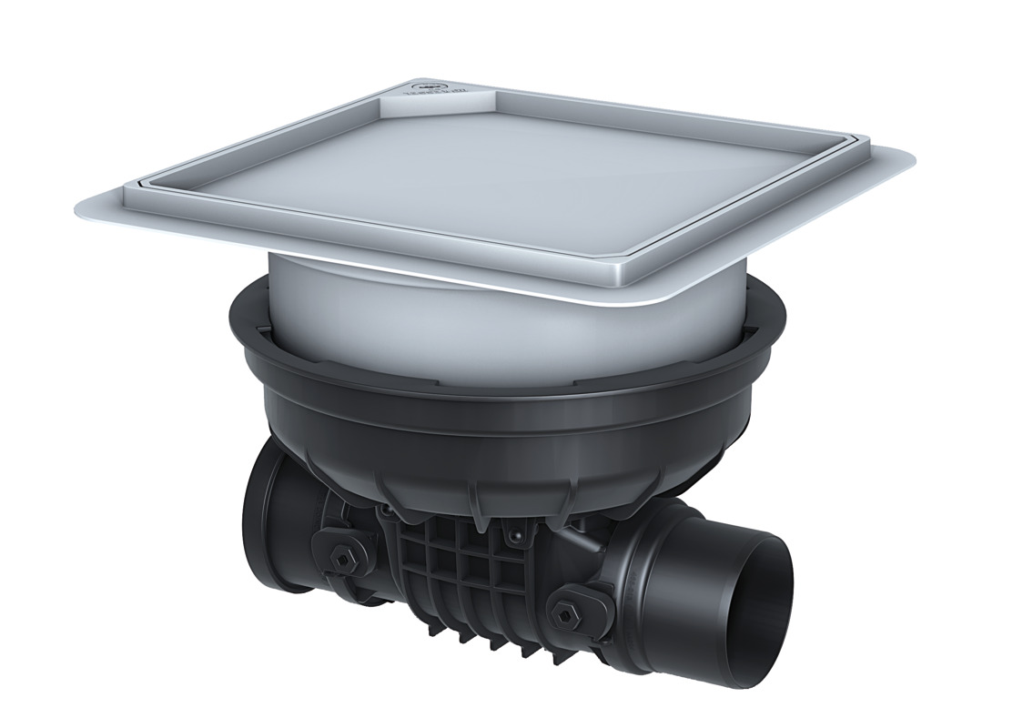 Staufix reinigingsbuis voor montage in de bodemplaat, zonder klep Staufix reinigingsbuis voor montage in de bodemplaat, zonder klep