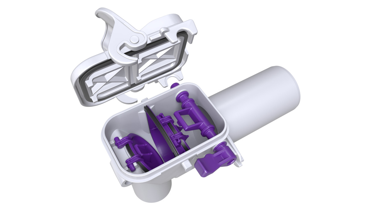 Snel onderhoud zonder gereedschap dankzij de snelspansluiting Snel onderhoud zonder gereedschap dankzij de snelspansluiting