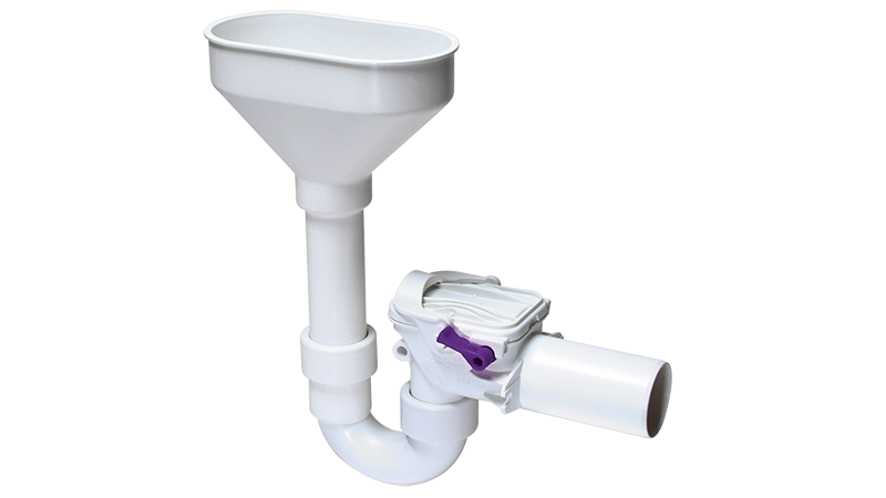 Terugstuwbeveiliging Staufix Sifon DN 50 met toevoertrechter Terugstuwbeveiliging Staufix Sifon DN 50 met toevoertrechter