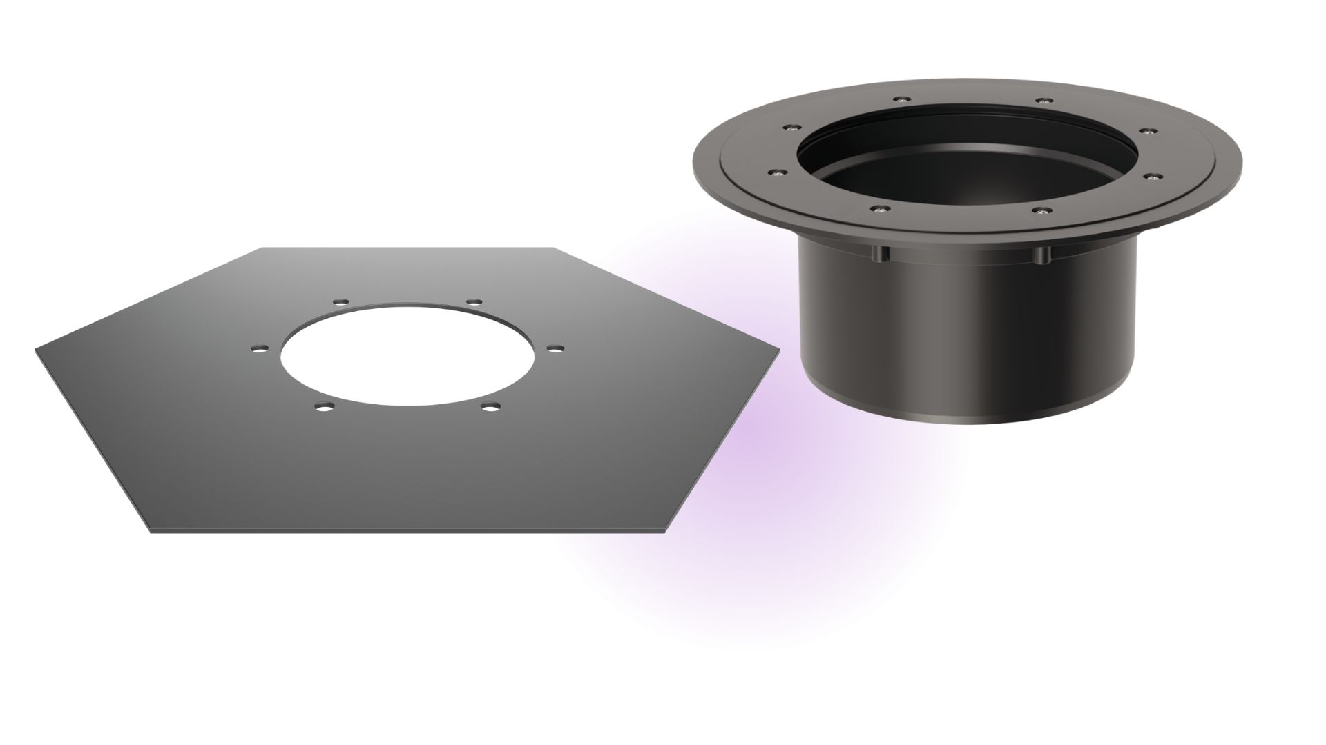 Verlengstuk met afdichtingsbaan voor waterdicht beton. Verlengstuk met afdichtingsbaan voor waterdicht beton.