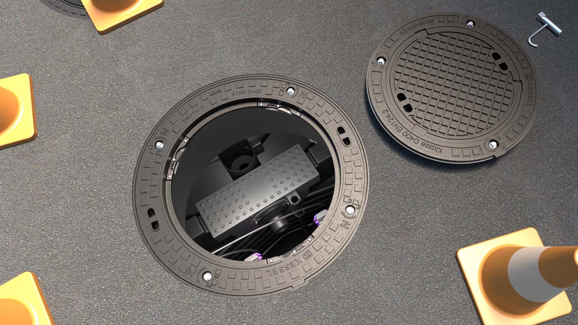 Eenvoudige controle en monstername via een klein deksel Eenvoudige controle en monstername via een klein deksel