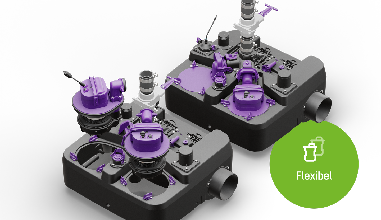 De Ecolift L als mono- of duo-installatie De Ecolift L als mono- of duo-installatie