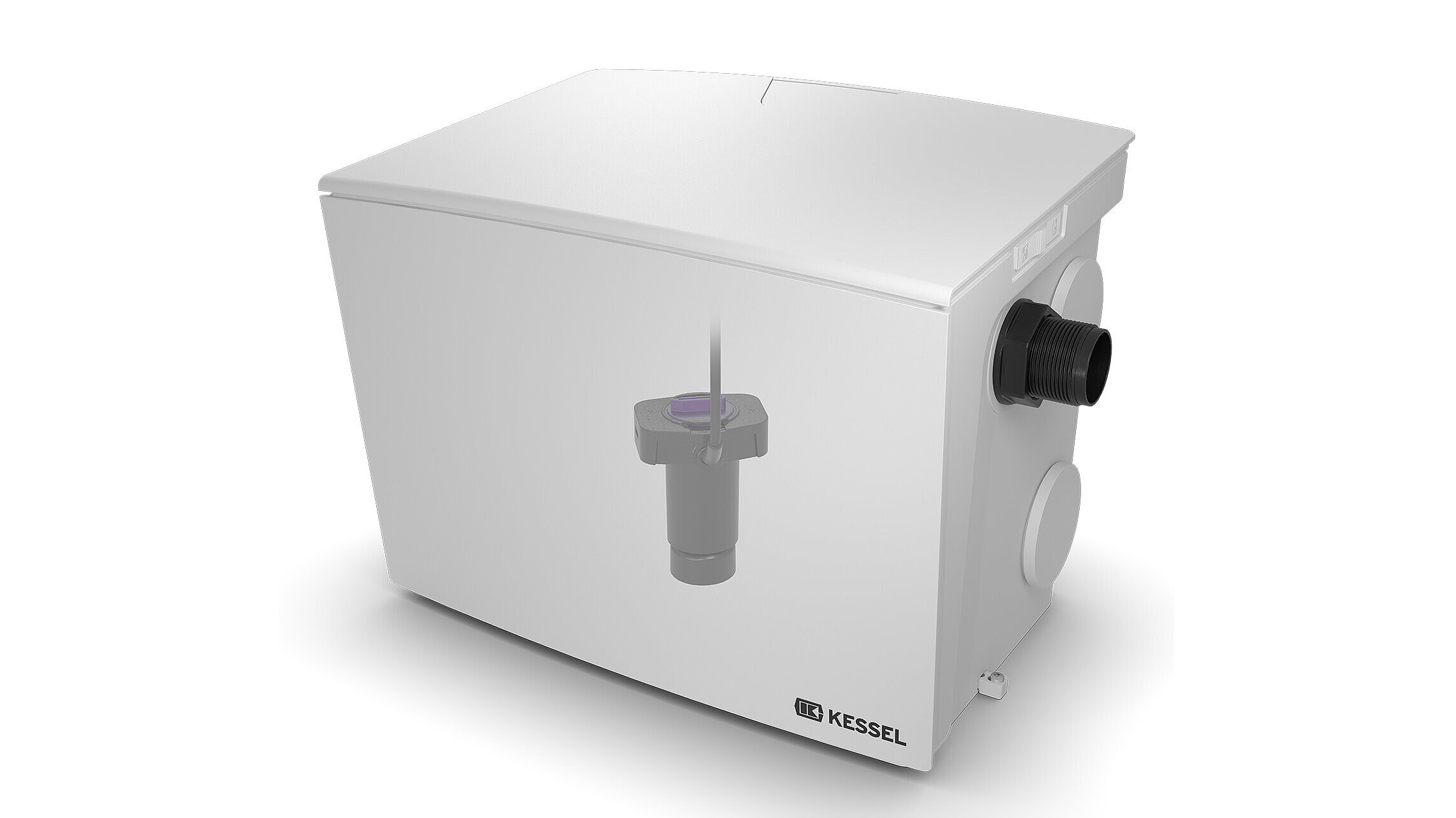 Aanpasbaar nettovolume dankzij in hoogte verstelbare vlotter Aanpasbaar nettovolume dankzij in hoogte verstelbare vlotter