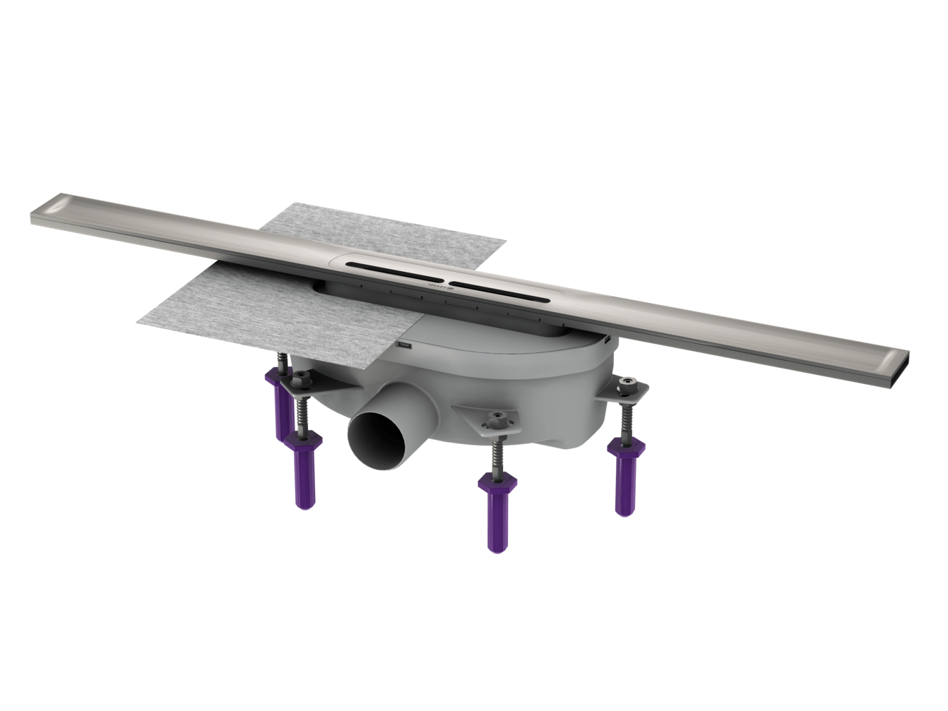 Douchegoot Linearis Infinity 90 met goot van rvs Douchegoot Linearis Infinity 90 met goot van rvs