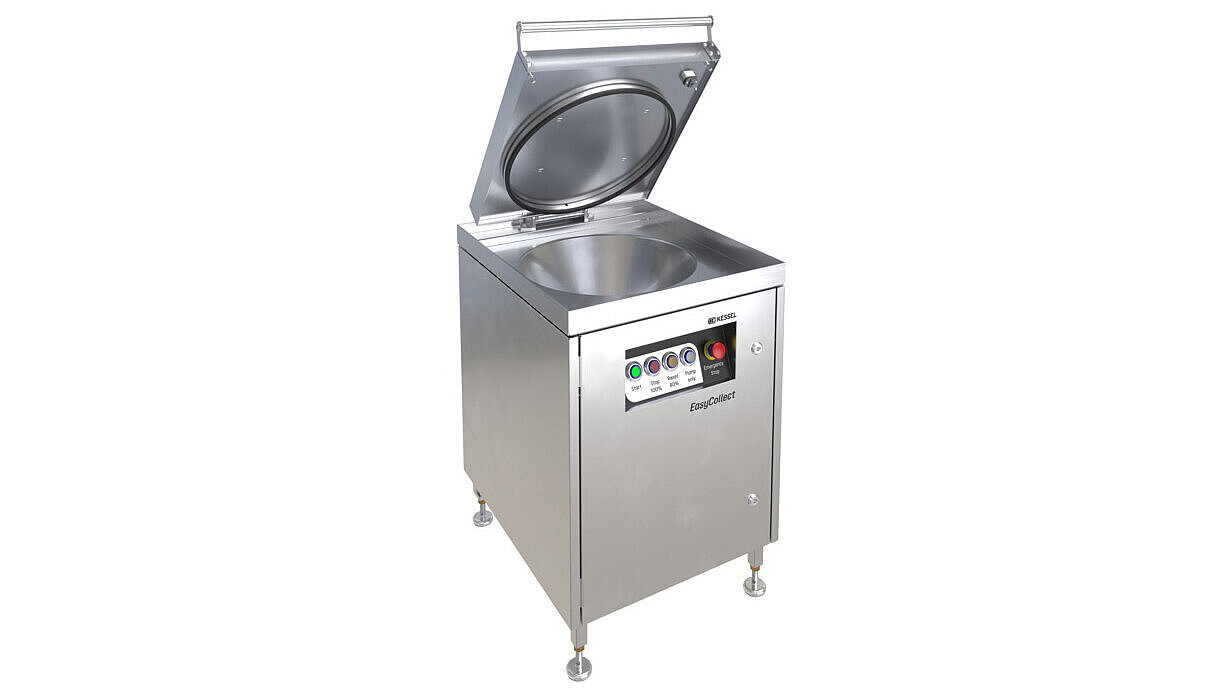 Invoerstation voor een installatie voor nat afval Invoerstation voor een installatie voor nat afval