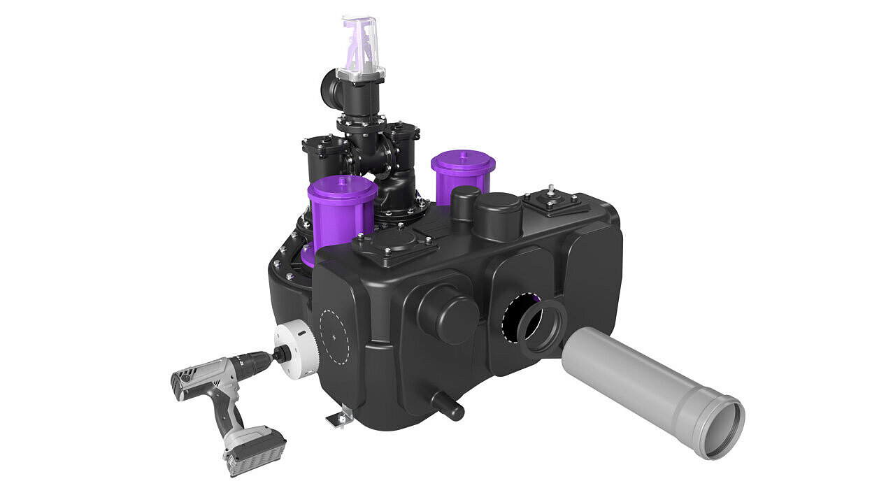 Aqualift XL, flexibele boormogelijkheden Aqualift XL, flexibele boormogelijkheden