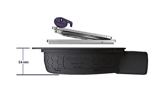 Laagste inbouwdiepte van de Ultravlakke 54 Laagste inbouwdiepte van de Ultravlakke 54