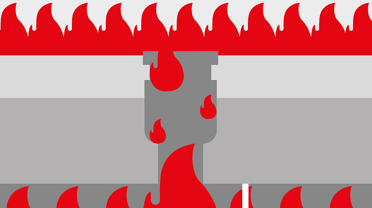 Branden kunnen zich via onbeschermde afvoeren verspreiden Branden kunnen zich via onbeschermde afvoeren verspreiden