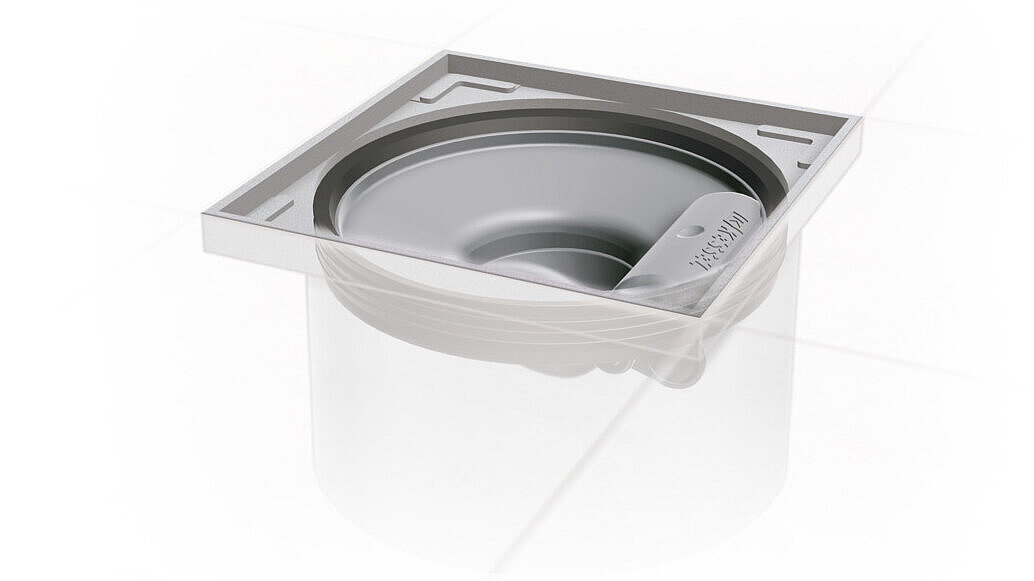 Het stank-, schuim- en ongedierteslot Multistop in een opzetstuk Het stank-, schuim- en ongedierteslot Multistop in een opzetstuk