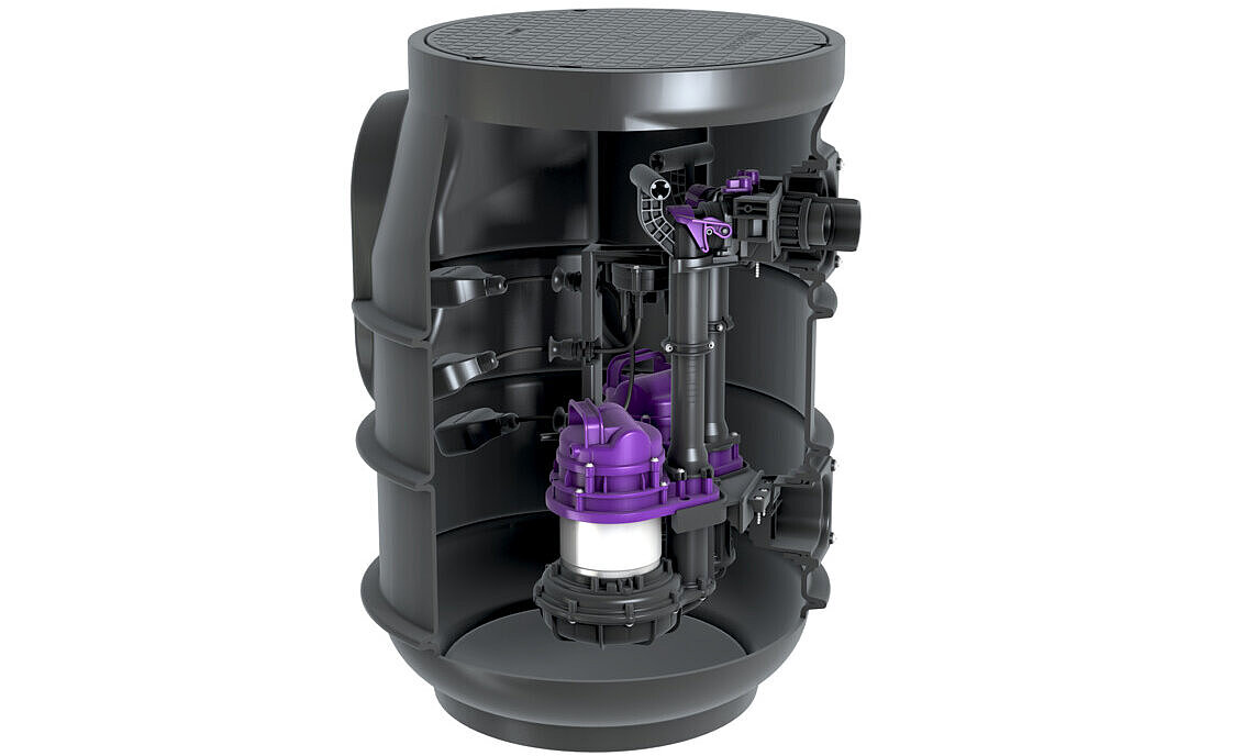 Pompstation Aquapump Small Duo met besturingskast Pompstation Aquapump Small Duo met besturingskast