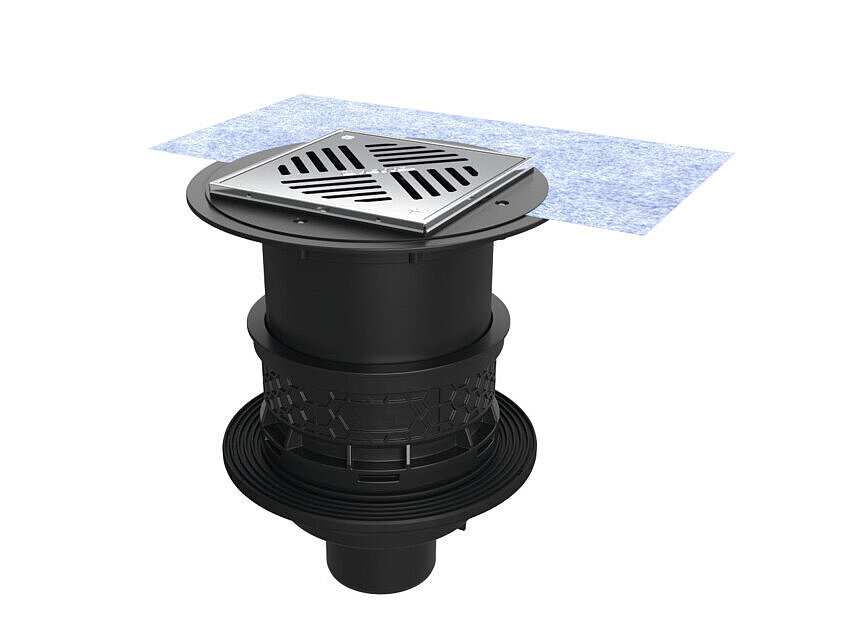 Kelderafvoer Universale Plus voor vloerinbouw Kelderafvoer Universale Plus voor vloerinbouw