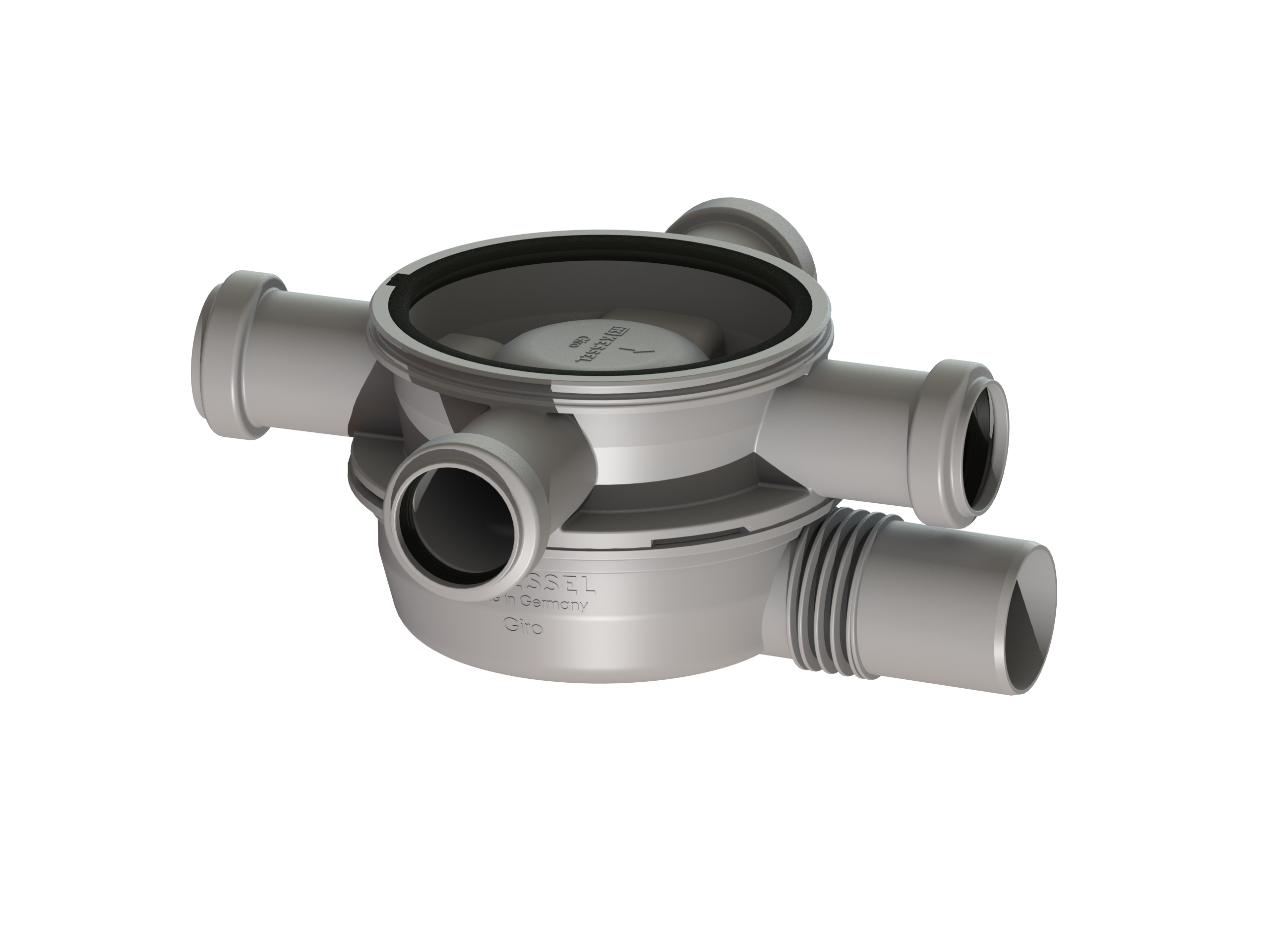 Badafvoer Giro met flexibel positioneerbare toevoer Badafvoer Giro met flexibel positioneerbare toevoer